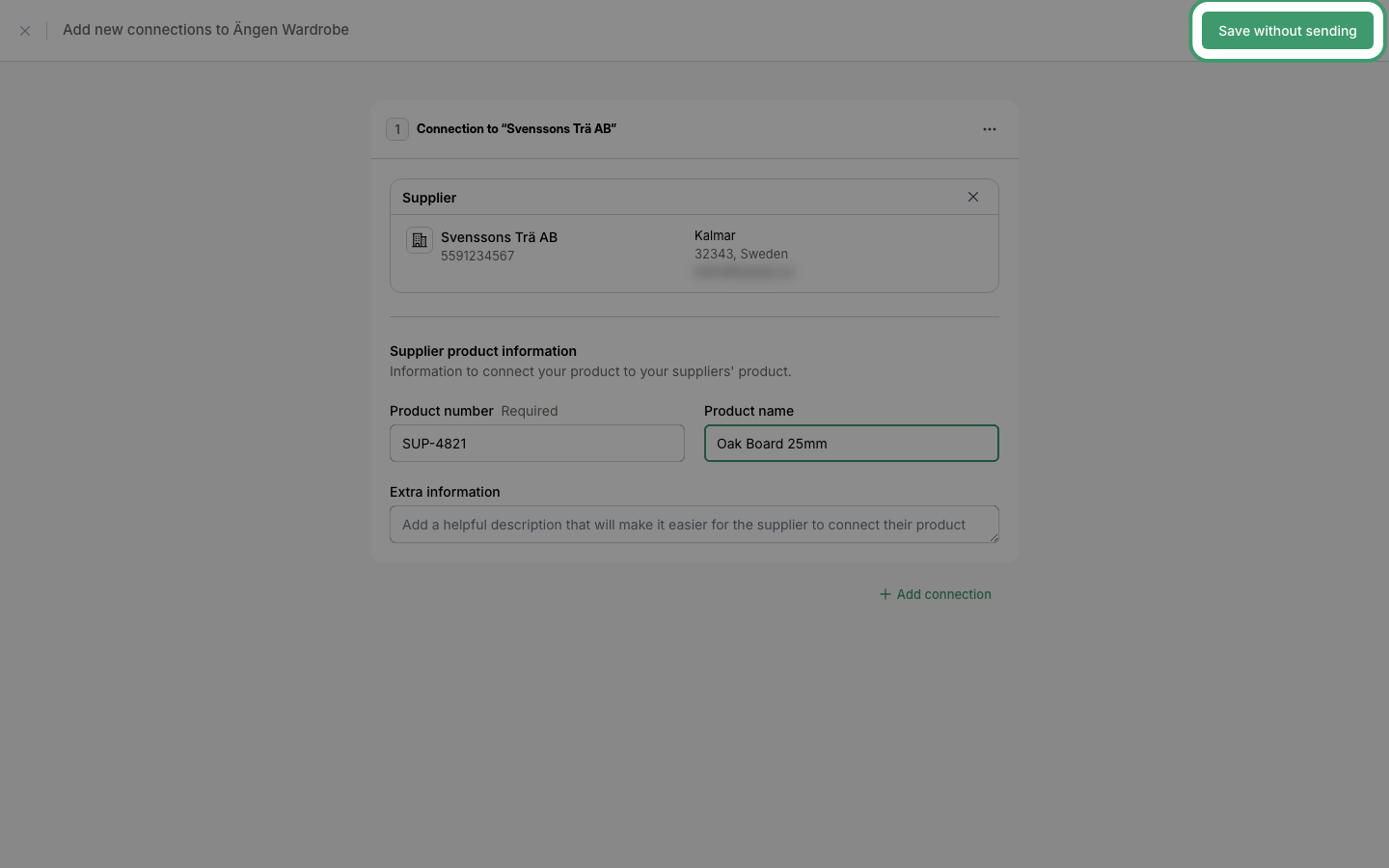 Save without sending