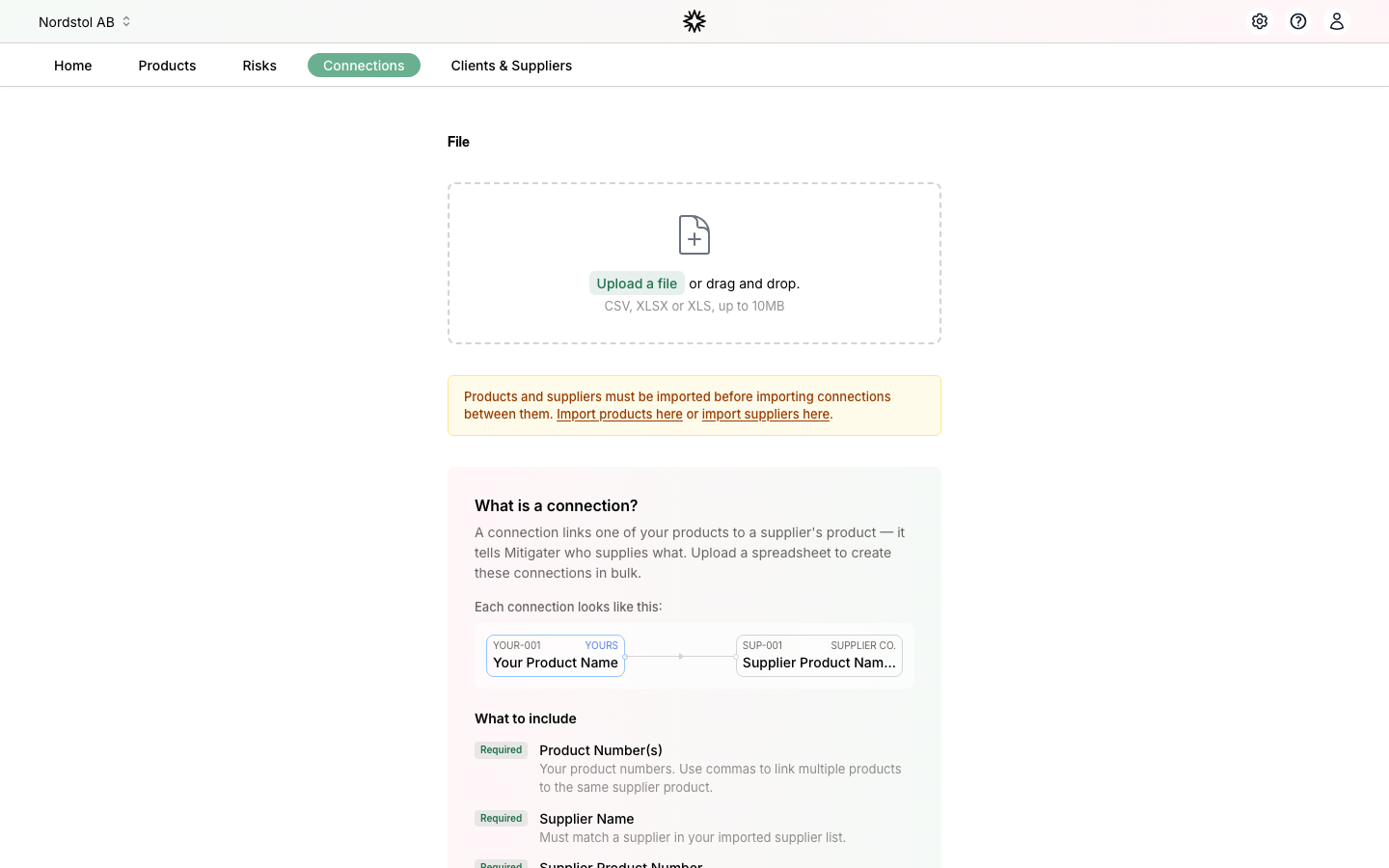 Import your connections